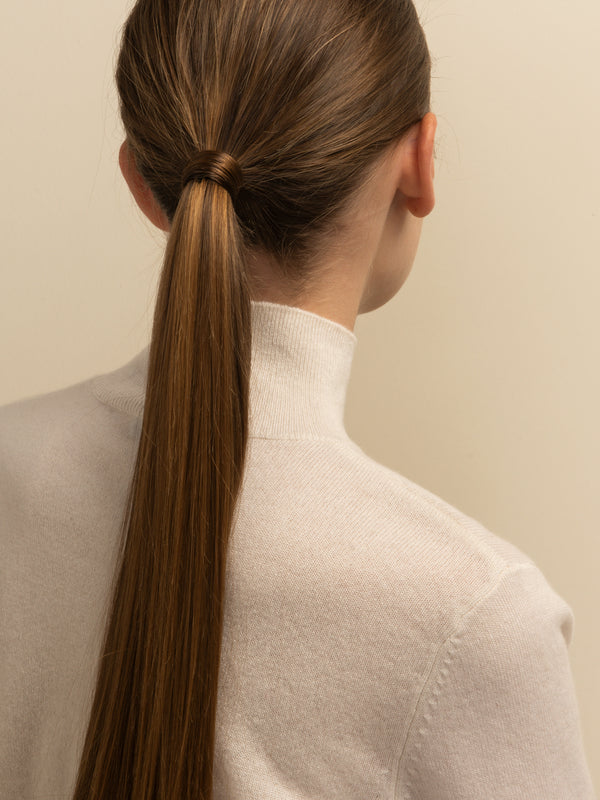 High Neck Shortsleeve_Vintage White